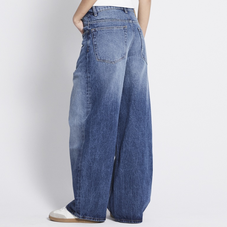 Baggy wide jeans "Giant" Mid wash